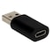 Qvs QVS CC2231FMA USB 3.1 Male to USB-C Female 5Gbps Compact Conversion Adaptor - Black CC2231FMA - alternate 1